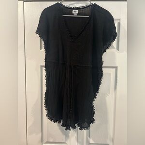 Old Navy Black Textured Dress